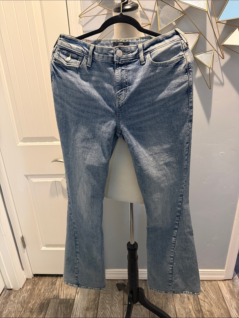 True Religion Men's Light Wash Bootcut Jeans